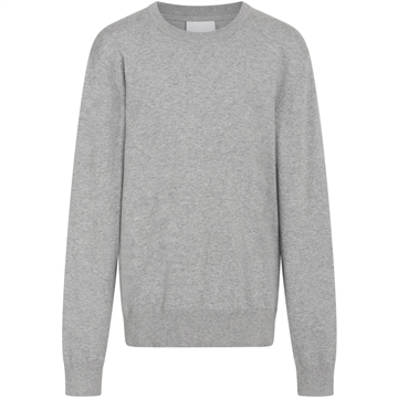 Grunt Knit Carl Crew Grey Melange